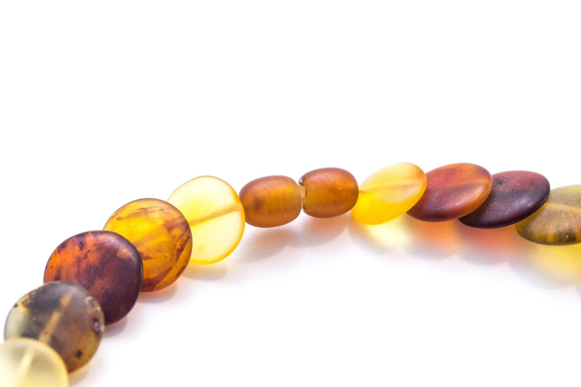 Colourful Round Amber Medium Bead Necklace - Image 3