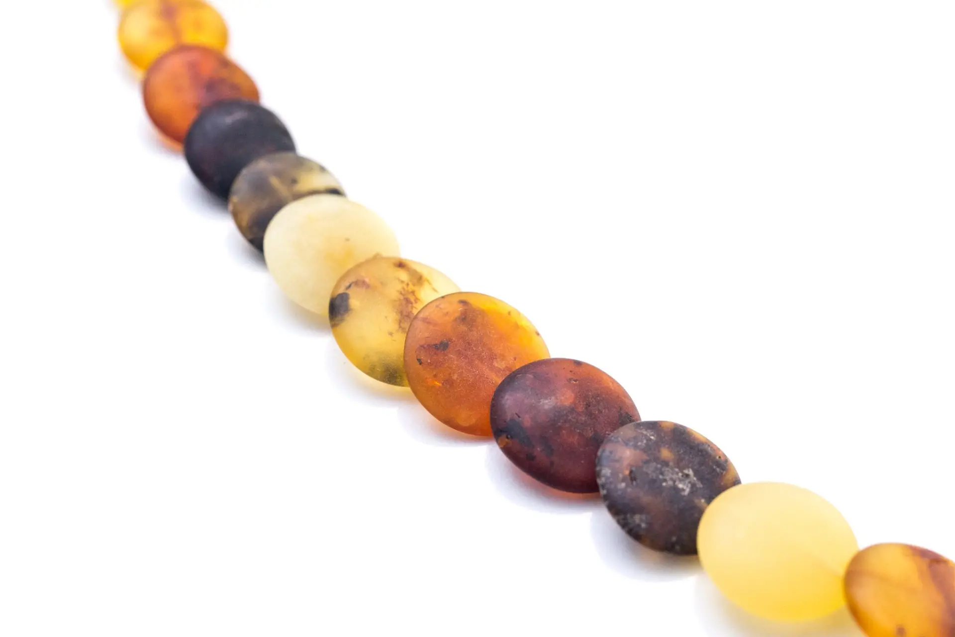 Colourful Round Amber Medium Bead Necklace - Image 4