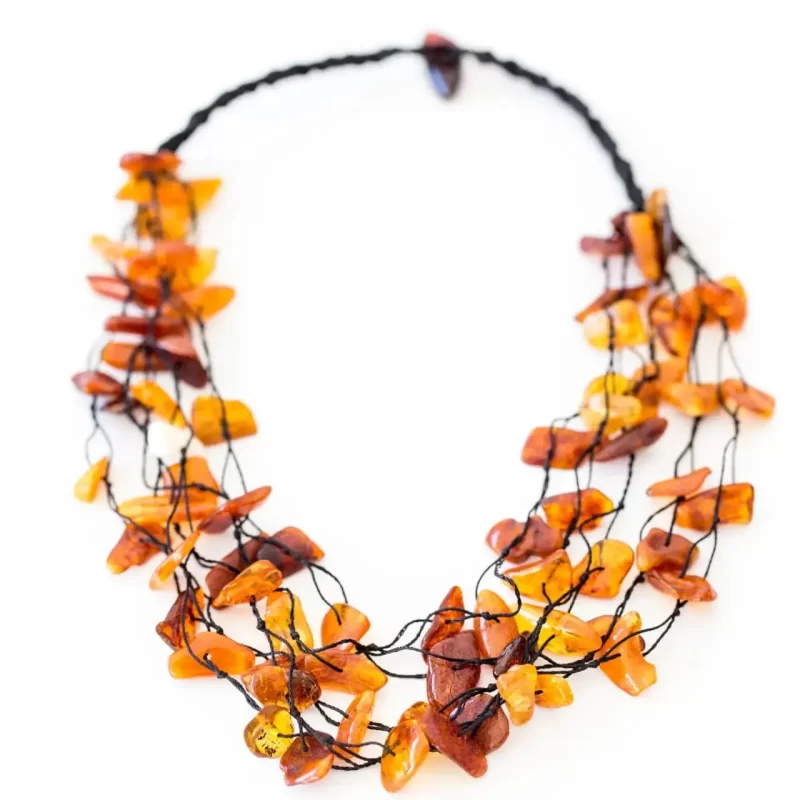 Multi Strand RAW Amber Necklace