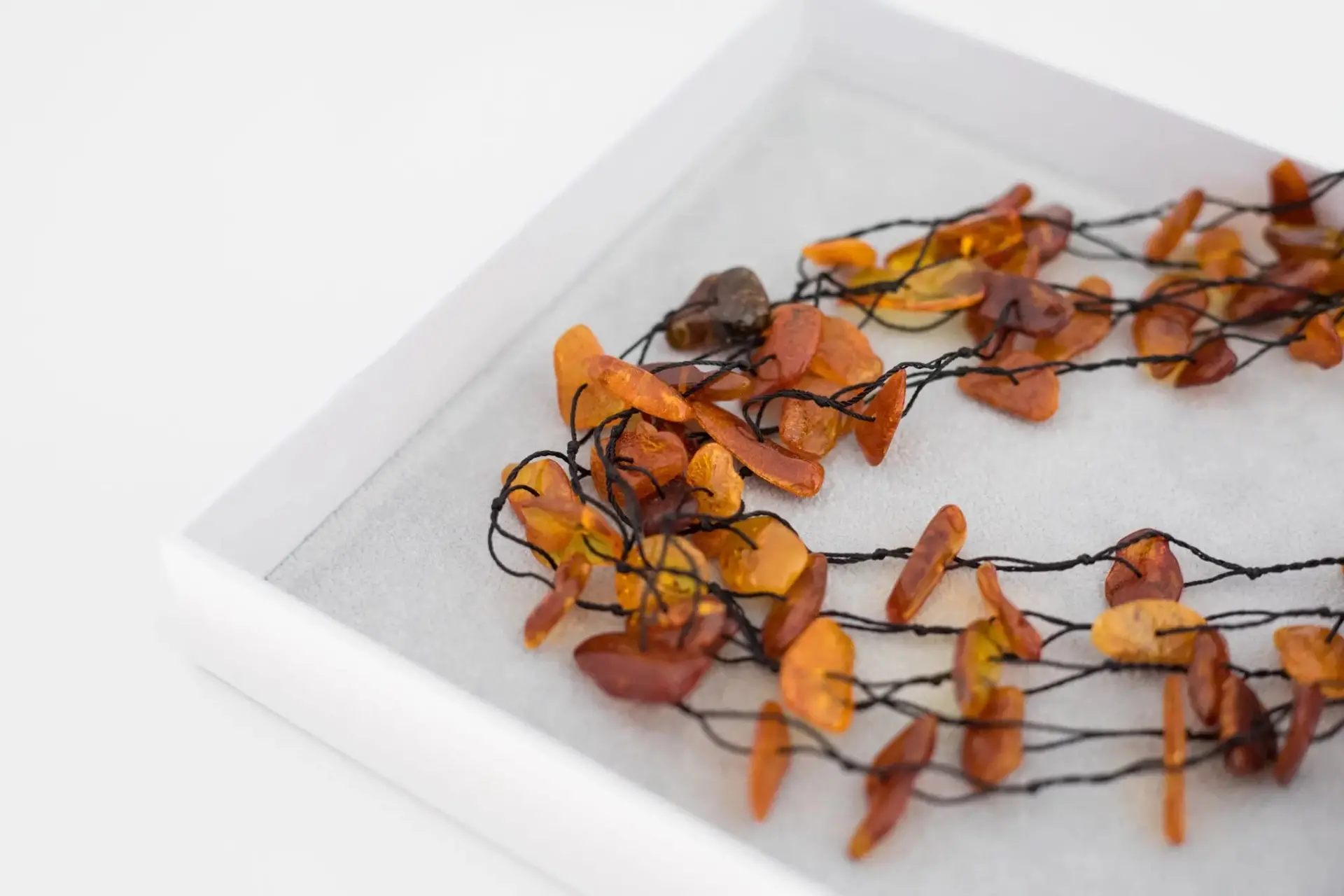 Multi Strand RAW Amber Necklace - Image 8